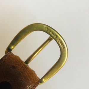 Tony Lama Accessories - Tony Lama Ostrich Leather Tan Western Belt Tony Lama Accessories - Tony Lama Ostrich Leather Tan Western Belt
